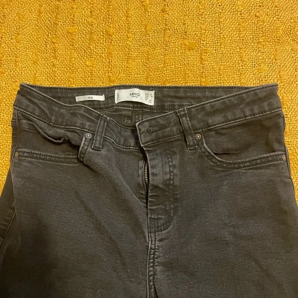 Black Mango Cropped Skinny Jeans - Picture 9 of 10